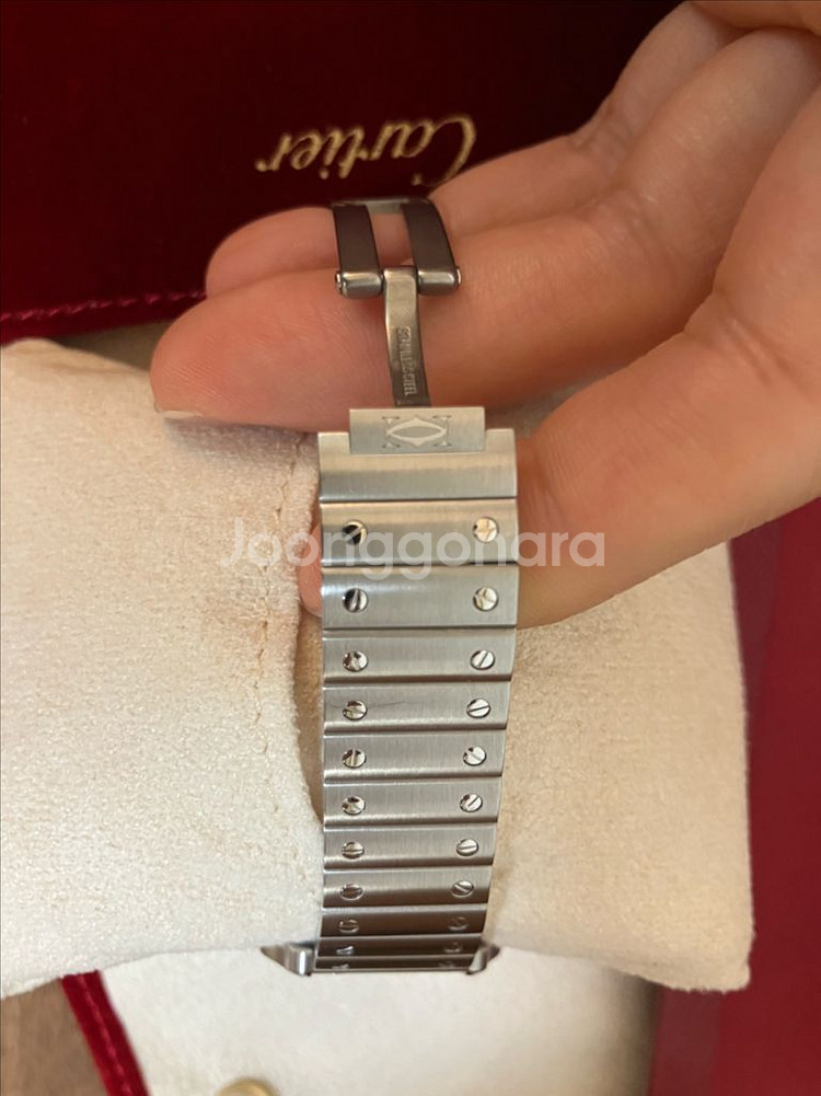 산토스 스몰 스틸 신형. 산토스 드 까르띠에. 3회착용--8