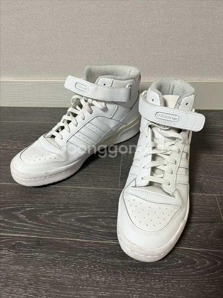 아디다스 포럼 하이 흰색--5