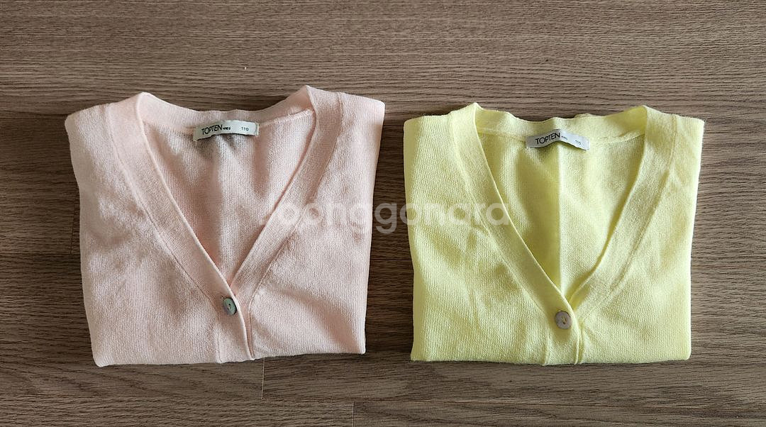 탑텐 여아 가디건 110사이즈 2개--4