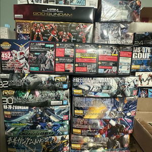 새상품) 건담 rg,mg,pg 일괄 판매해요
