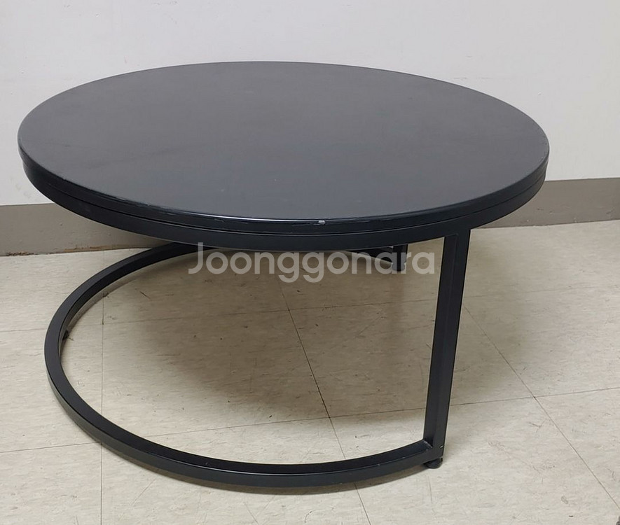 원형 사이드 테이블 & 티 테이블 2종--2