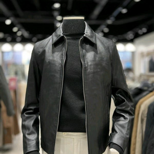 앤드지 미니멀 리얼 램레더 트러커 양 가죽자켓 M 95