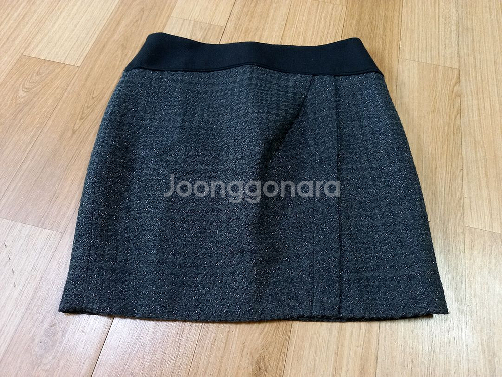 2ME 원턱 모직 스커트 새제품--0