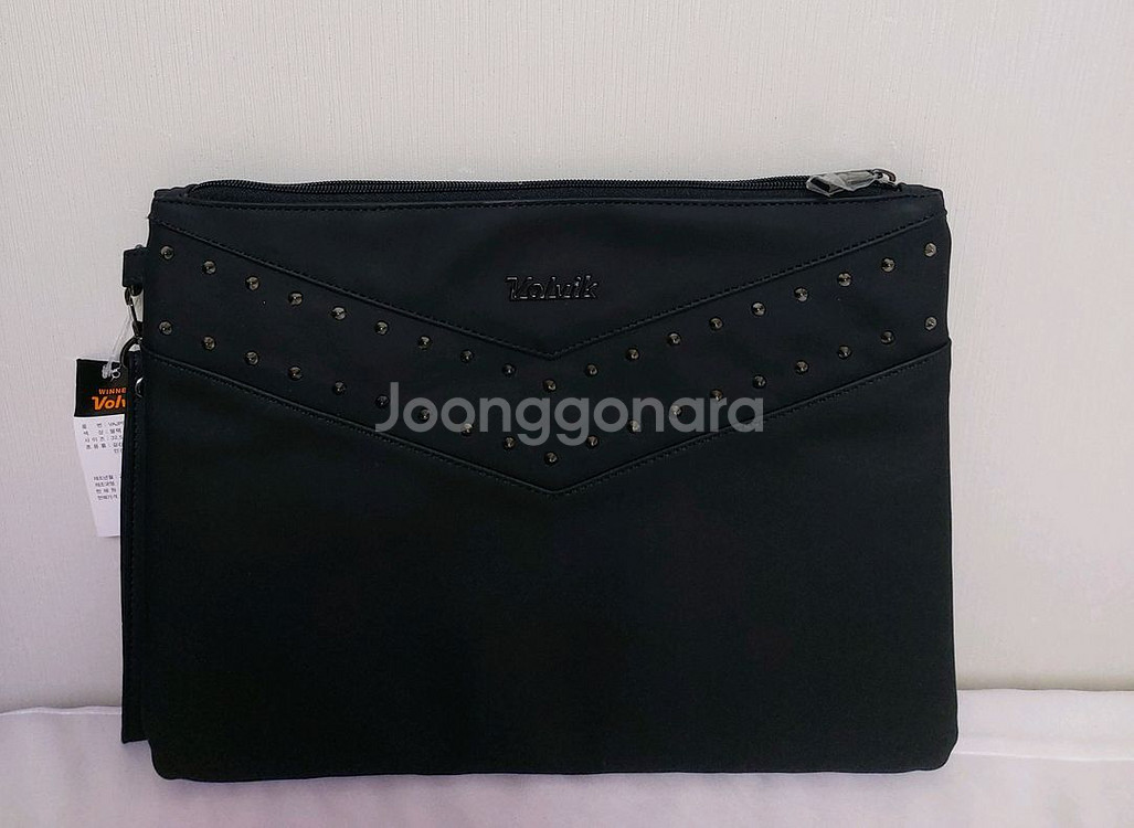 남성 볼빅 골프 블랙클러치백--0