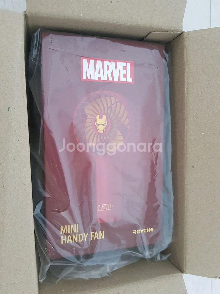 새상품) 마블 아이언맨 휴대용 미니 핸디 선풍기 손풍기--3