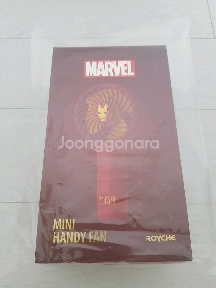 새상품) 마블 아이언맨 휴대용 미니 핸디 선풍기 손풍기--4