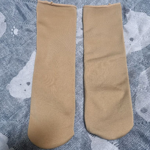 여성 중목 면 기모 양말 베이지 96켤레