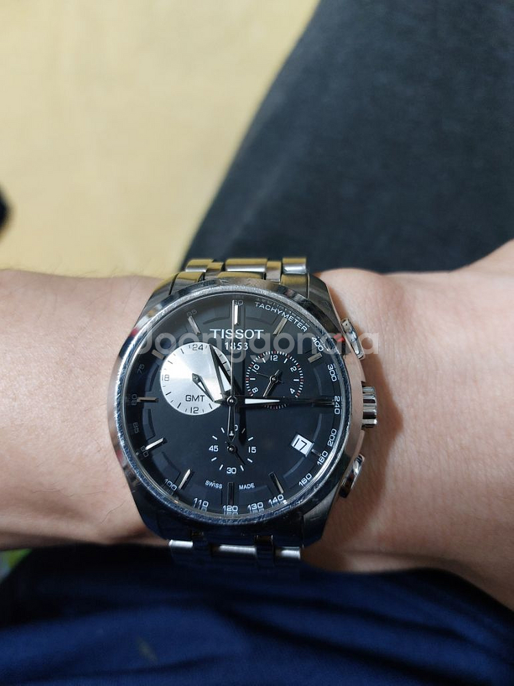 티쏘 꾸뜨리에 GMT 외눈박이--2