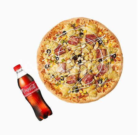 반올림피자 고구마피자 R+콜라 500ml 팝니다.--0