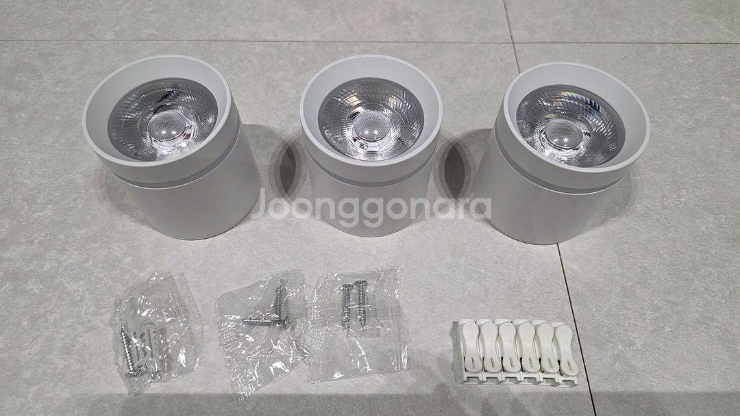 LED 3인치 원형 COB 직부등 5W 화이트 전구색--0