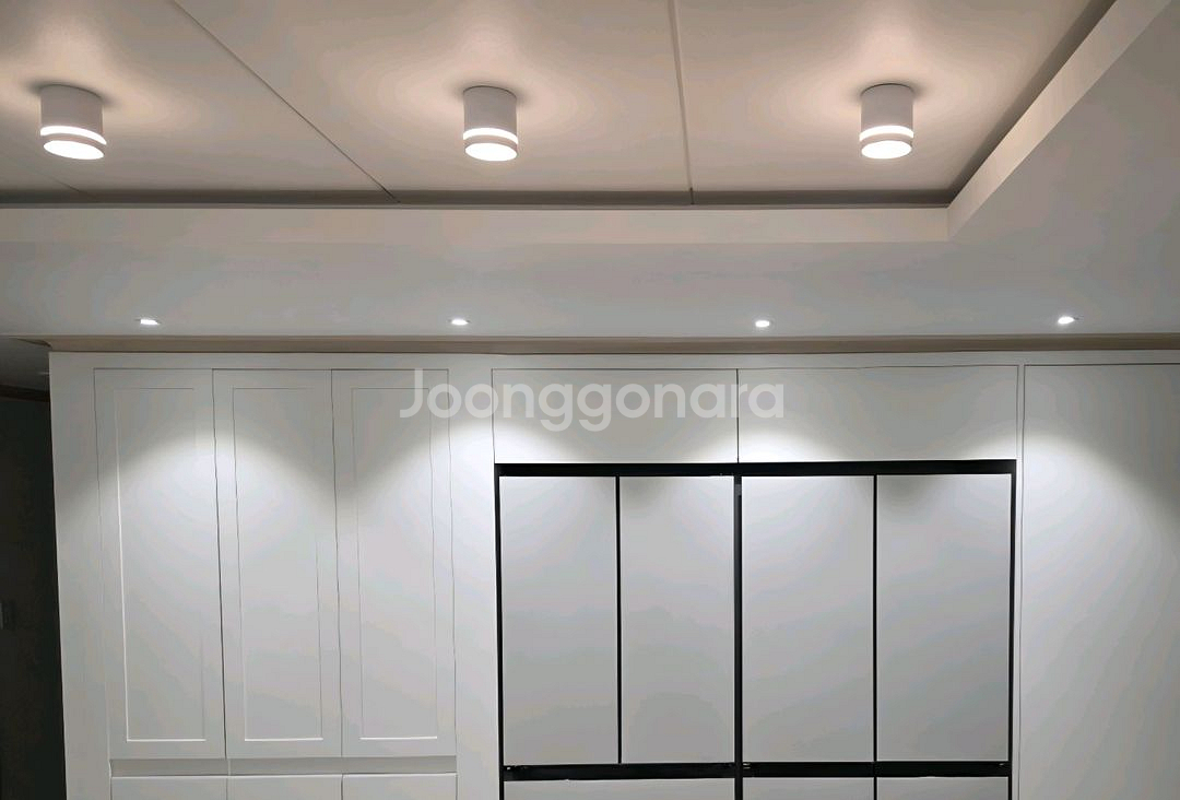 LED 3인치 원형 COB 직부등 5W 화이트 전구색--1