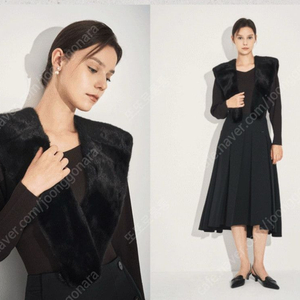 마인 24 밍크 머플러 블랙 이미지
