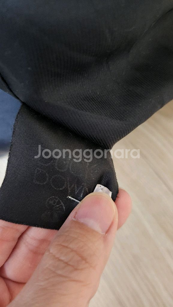 여성55.66롱패딩 덕다운 블랙--4