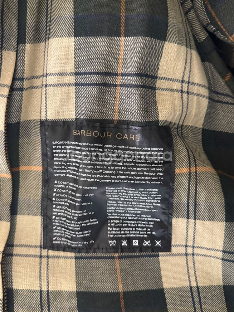 바버 뷰포트 자켓 C34 왁스 코튼--3