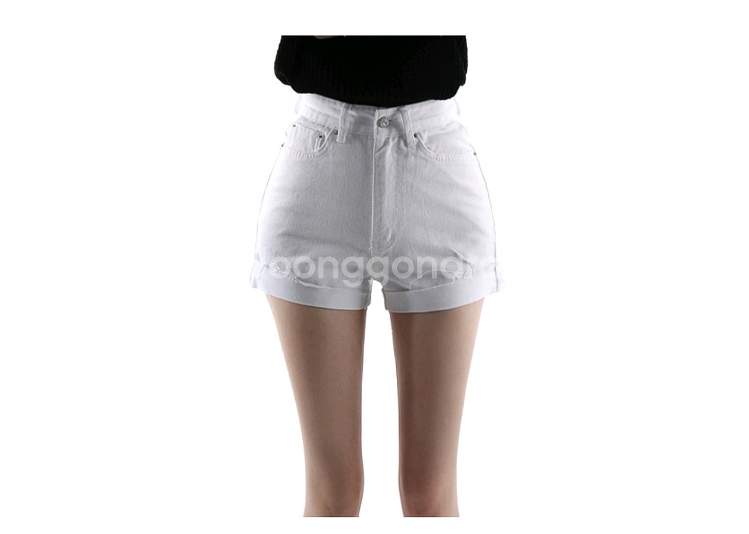 구즈*제작 베이직롤업쇼츠(블랙,아이)S 새상품--8