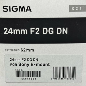 시그마 24mm F2 소니마운트 팝니다