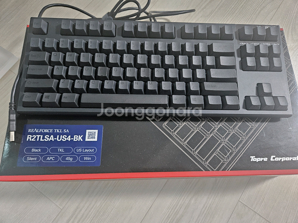 리얼포스 R2 풀윤활 45g 저소음 먹각 한정판--3