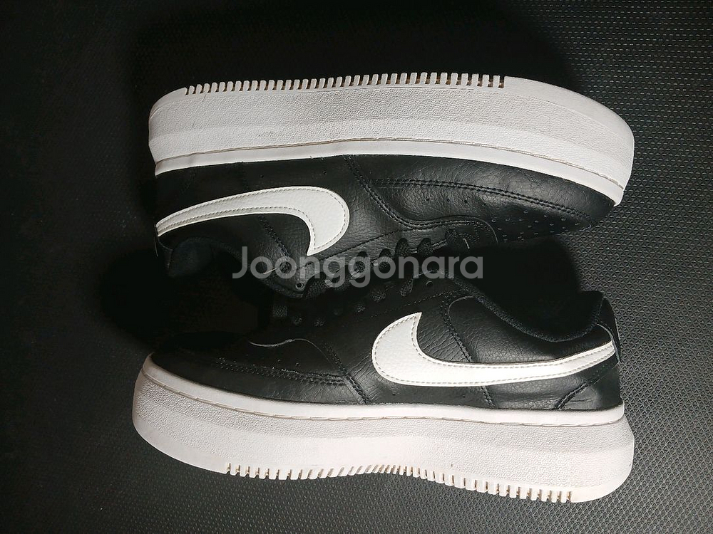 나이키 코트 비전 로우 블랙 화이트 플랫폼 265~27--7