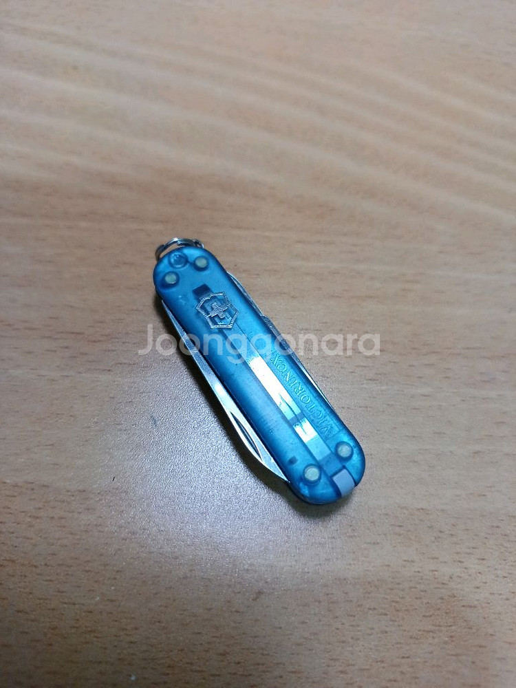 빅토리녹스(SAK) 키체인 멀티툴 시그니처 투명블루--0