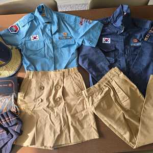 아람단 단복+악세사리 등 풀세트