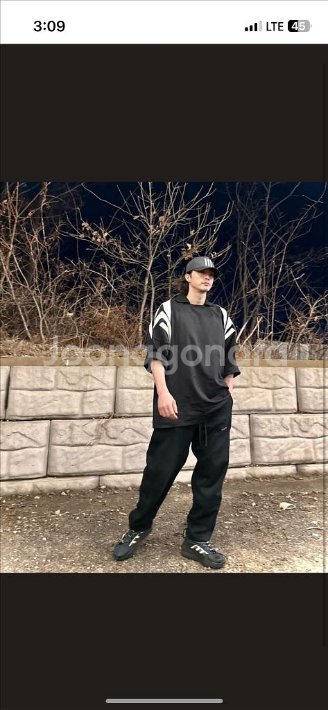 아디다스 X 피어오브갓 골리 저지 블랙US M--3