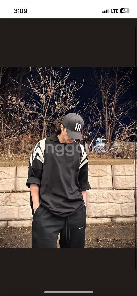 아디다스 X 피어오브갓 골리 저지 블랙US M--2