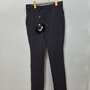 새상품 풋조이 도트 패턴 골프 바지 30