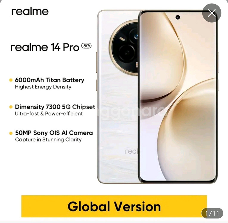 리얼미 14 pro 5g 글로벌 버젼 스마트폰 팝니다--1