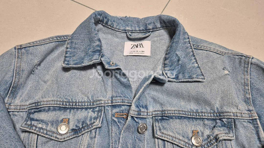 자라키즈 청자켓, 자라 청 후드 자켓--2