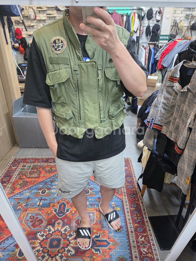 밀리터리 에어포스 공군 멀티포켓 나일론 조끼 xl--4