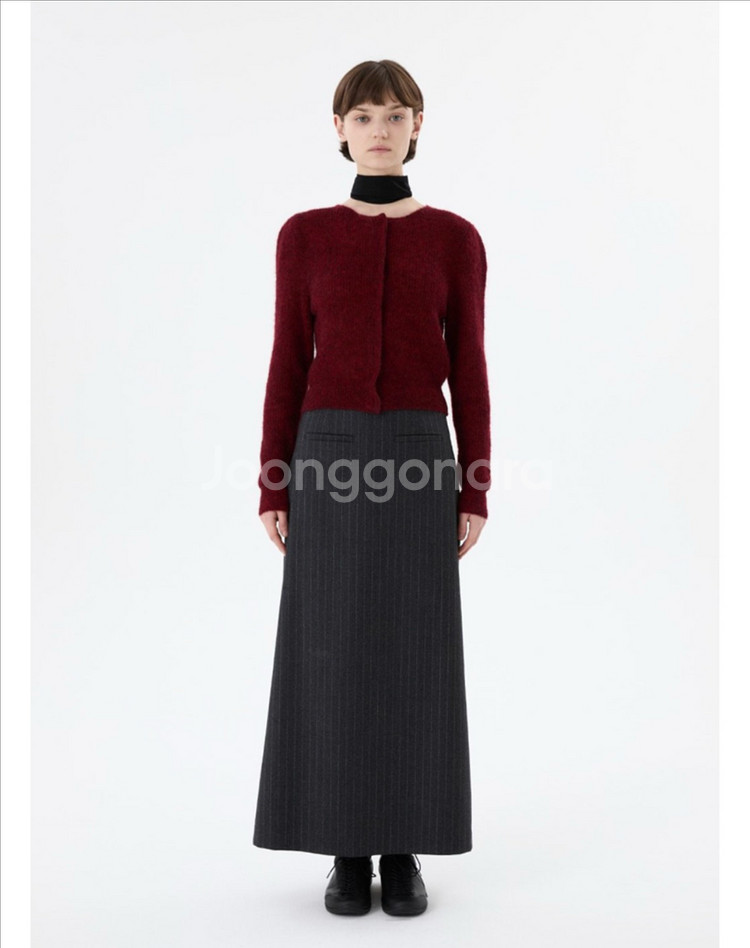 아모멘토 25FW 울 맥시 롱 스커트 0사이즈--0
