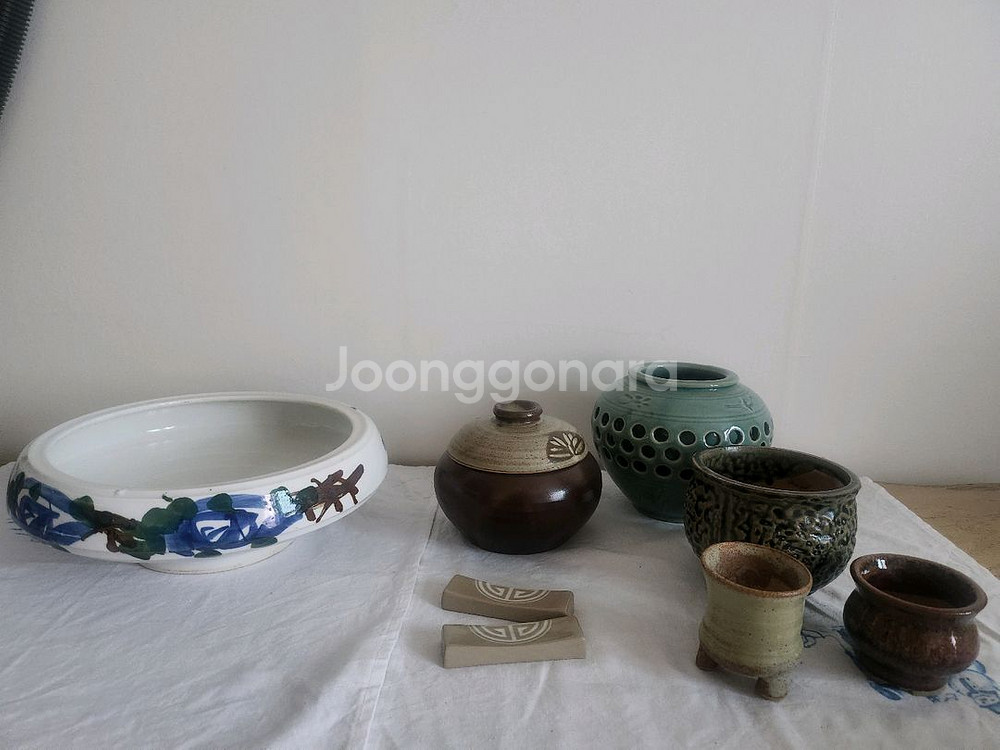 무료배송)레트로 화분.항아리.수저받침대...--1