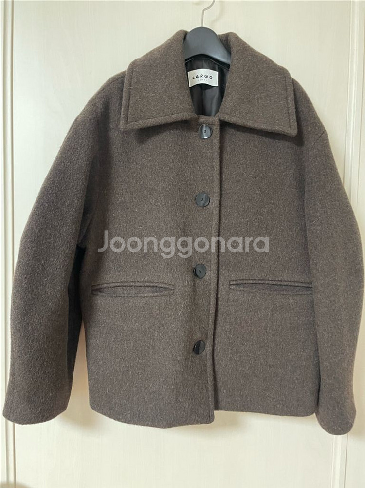 라르고 balloon half coat dark--0