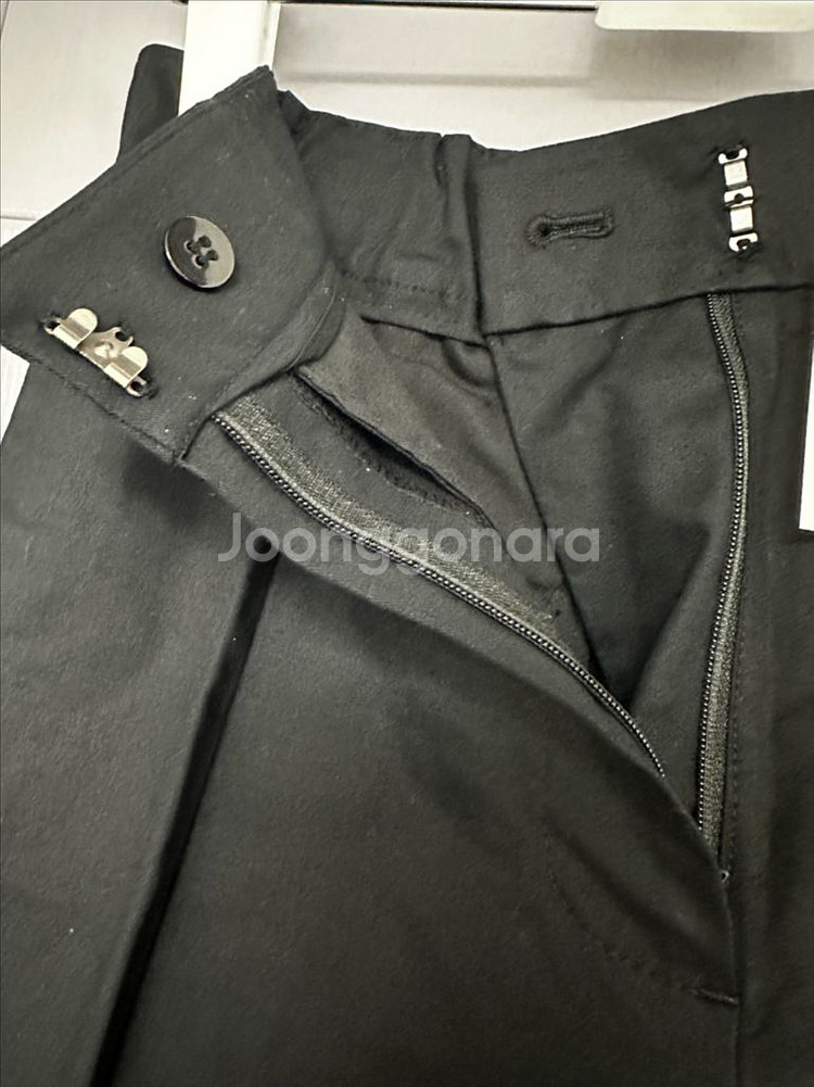 에디션비 와이드 치노 팬츠 새상품 블랙 면바지--2