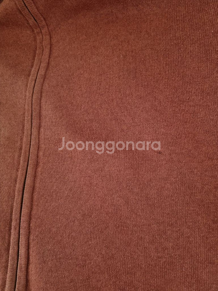 이태리제 카날리 벽돌색 집업 니트 가디건 105사이즈--2