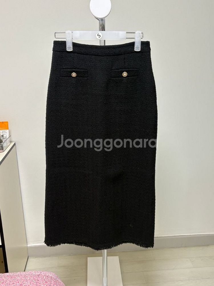 스텝어라운드 트위드스커트 S--2