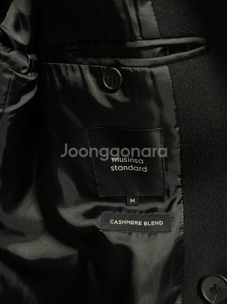 무신사 스탠다드 캐시미어 블렌드 오버사이즈 싱글 코트--4