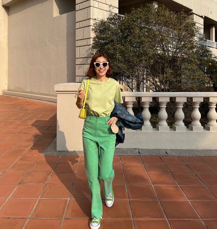 코스모폴리탄 줄라이 컬러팬츠--5