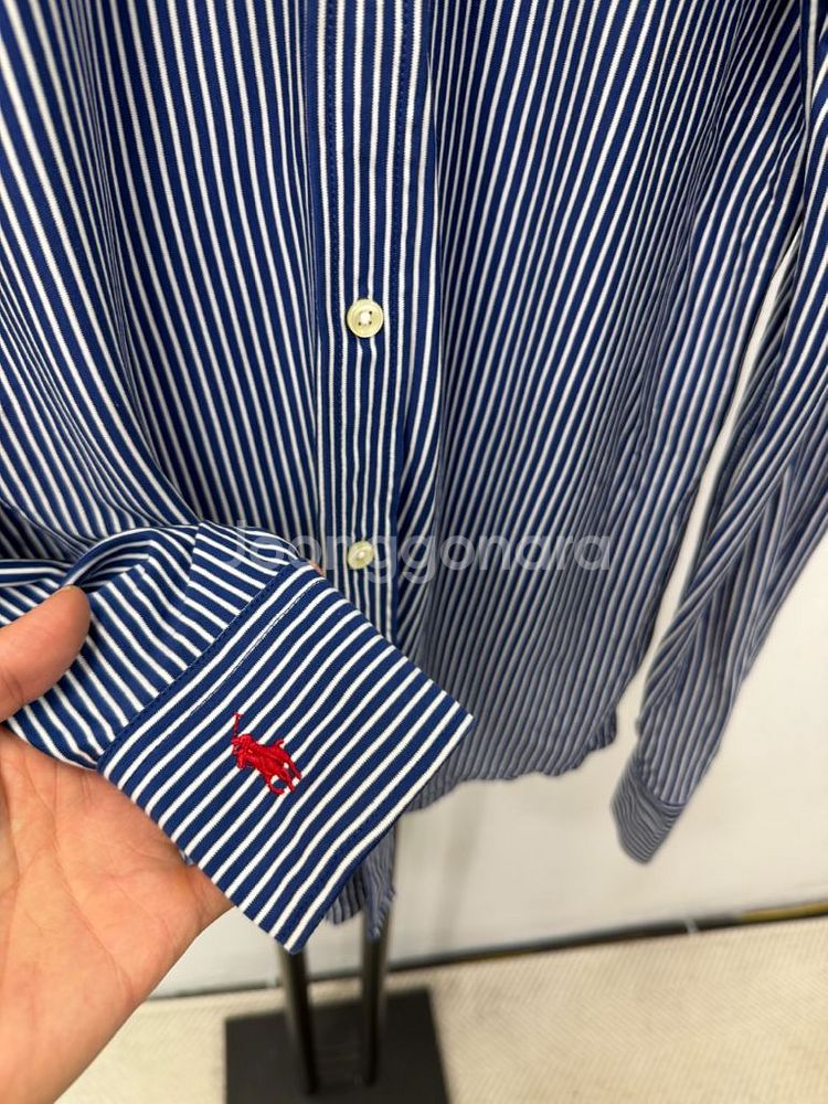 정품) 폴로랄프로렌 여성 스트라이프 실크느낌 셔츠 S--3