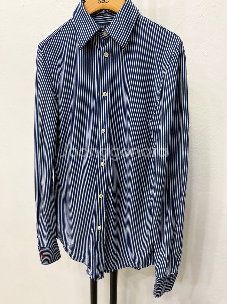 정품) 폴로랄프로렌 여성 스트라이프 실크느낌 셔츠 S--2