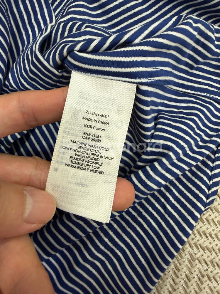 정품) 폴로랄프로렌 여성 스트라이프 실크느낌 셔츠 S--6