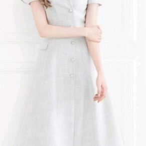 그레이스유 안나 오프숄더 원피스 s 블루