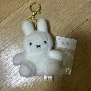 화이트 미피인형 키링