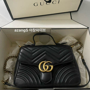 [판매] 구찌 GG 마몽 마틀라쎄 탑핸들 미디움