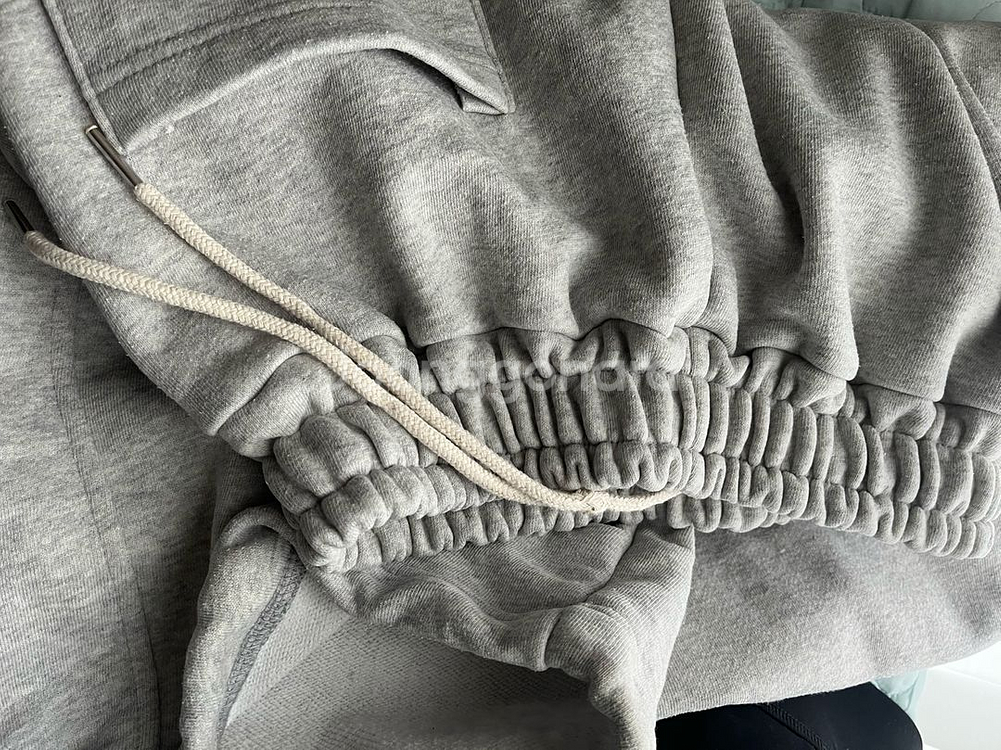 베이델리 사심 리뉴얼 전버전 조거팬츠 연그레이 숏--5