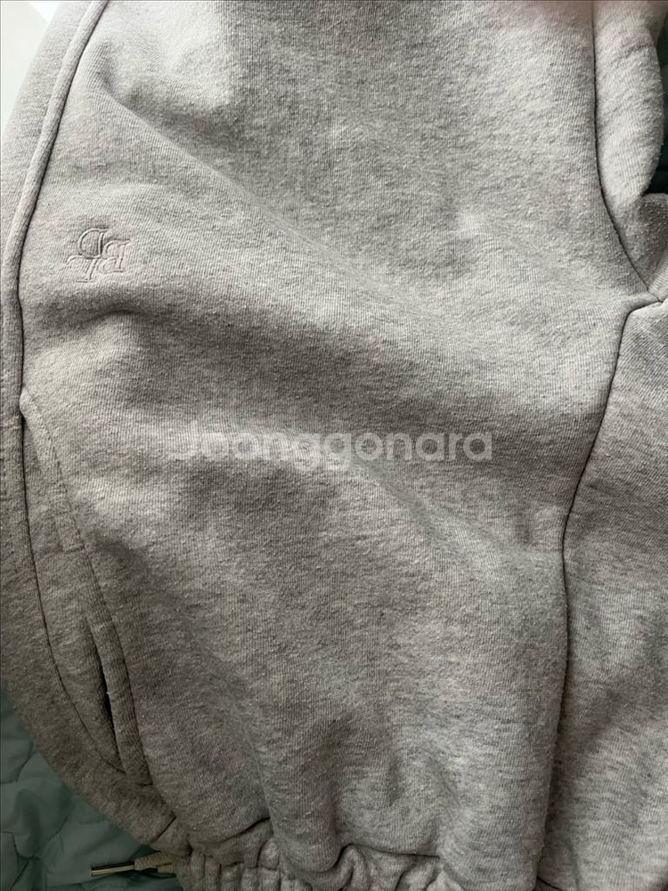 베이델리 사심 리뉴얼 전버전 조거팬츠 연그레이 숏--8