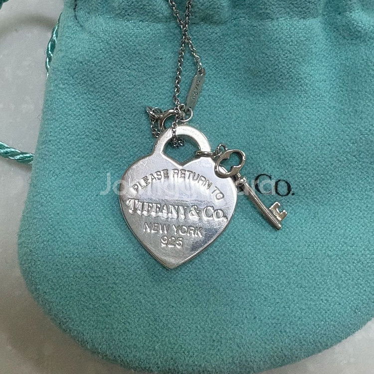 티파니앤코 리턴 투 하트 키 펜던트 목걸이--1