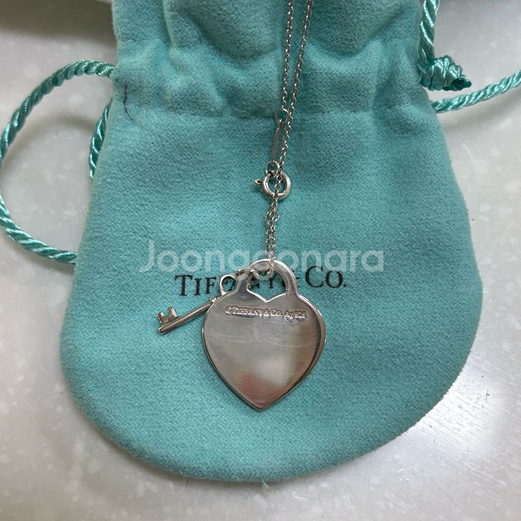 티파니앤코 리턴 투 하트 키 펜던트 목걸이--3