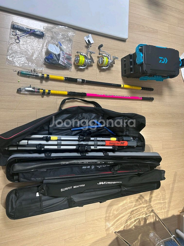 원투 낚시대 거치대 릴 테클박스 풀셋트팜니다--0