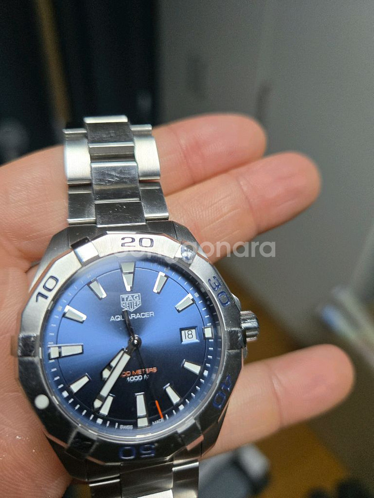 태그호이어 아쿠아레이서300 쿼츠 청판 41mm 명보--1